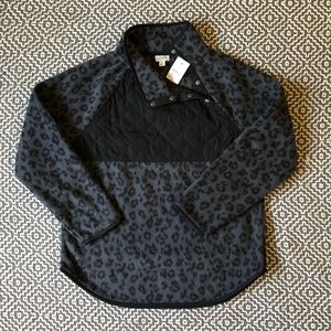 J. Crew Factory Snap Neck Pullover